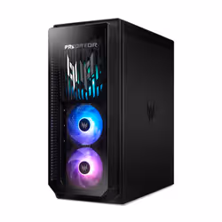 Acer Predator Orion 7000 PO7-660 Intel Core Ultra 7 265KF 32 GB DDR5-SDRAM 2 TB SSD NVIDIA GeForce RTX 5080 Windows 11 Home Desktop PC Nero - Vista aggiuntiva 3