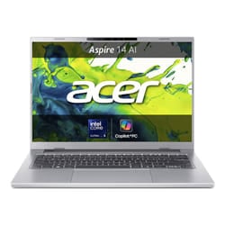 Acer ASPIRE 14 AI A14-53M-543G Copilot+ PC Intel Core Ultra 5 226V Computer portatile 35,6 cm (14") WUXGA 16 GB LPDDR5-SDRAM 512 GB SSD Wi-Fi 7 (802.11be) Windows 11 Home Italiano Argento