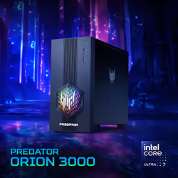 Acer Predator ORION 3000 PO3-665_H810 Intel Core Ultra 7 265F 32 GB DDR5-SDRAM 1 TB SSD NVIDIA GeForce RTX 5070 Windows 11 Home Desktop PC Nero - Vista aggiuntiva 7