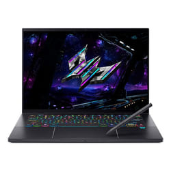 Acer NH.U0GET.002 laptop Copilot+ PC Intel Core Ultra 9 288V Computer portatile 36,8 cm (14.5") Touch screen 2.8K 32 GB DDR5-SDRAM 2 TB SSD NVIDIA GeForce RTX 5070 Wi-Fi 7 (802.11be) Windows 11 Pro Italiano Nero