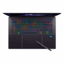Acer NH.U0GET.002 laptop Copilot+ PC Intel Core Ultra 9 288V Computer portatile 36,8 cm (14.5") Touch screen 2.8K 32 GB DDR5-SDRAM 2 TB SSD NVIDIA GeForce RTX 5070 Wi-Fi 7 (802.11be) Windows 11 Pro Italiano Nero - Vista aggiuntiva 4