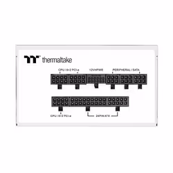 Thermaltake Toughpower GF A3 Snow 850W - TT Premium Edition alimentatore per computer 24-pin ATX ATX Bianco - Vista aggiuntiva 5