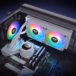 Thermaltake TH240 V2 Ultra ARGB Processore Kit di raffreddamento a liquido 24 cm Bianco 1 pz - Vista aggiuntiva 6