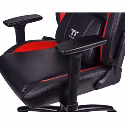Thermaltake GGC-VCO-BRLWDS-01 sedia per videogioco Poltrona per gaming Seduta imbottita Nero, Rosso - Vista aggiuntiva 5