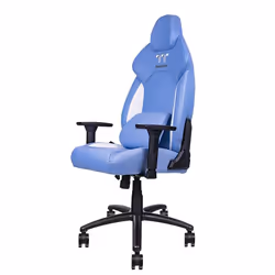 Thermaltake GGC-VCO-LWLWDS-01 sedia per videogioco Poltrona per gaming Seduta imbottita Blu, Bianco