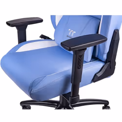 Thermaltake GGC-VCO-LWLWDS-01 sedia per videogioco Poltrona per gaming Seduta imbottita Blu, Bianco - Vista aggiuntiva 5