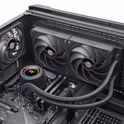 Thermaltake CL-W419-PL00BL-A sistema di raffreddamento per computer Raffreddatore di liquidi tutto in uno 14 cm Nero 1 pz - Vista aggiuntiva 6