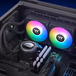 Thermaltake CL-W414-PL12SW-A sistema di raffreddamento per computer Processore Kit di raffreddamento a liquido 12 cm Nero - Vista aggiuntiva 6