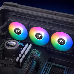Thermaltake CL-W415-PL12SW-A sistema di raffreddamento per computer Processore Kit di raffreddamento a liquido 12 cm Nero - Vista aggiuntiva 6