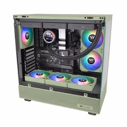 Thermaltake CL-F198-PL12MG-A sistema di raffreddamento per computer Case per computer Ventilatore 12 cm Verde 3 pz - Vista aggiuntiva 6