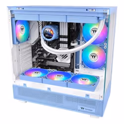 Thermaltake CL-F203-PL14BU-A sistema di raffreddamento per computer Case per computer Raffreddatore d'aria 14 cm Blu 2 pz - Vista aggiuntiva 5