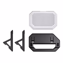 Thermaltake AC-076-ON6NAN-A1, Midi Tower, Kit di conversione da torre a rack, Nero, Bianco, The Tower 600, 230 mm, 459 mm