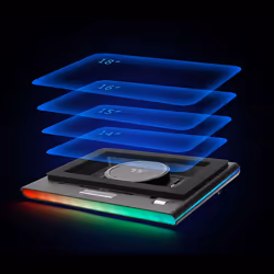 Thermaltake Massive EXTREME base di raffreddamento per laptop 3500 Giri/min Nero - Vista aggiuntiva 5