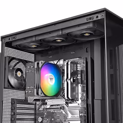 Thermaltake UX400 ARGB Sync Processore Raffreddatore d'aria 12 cm Nero 1 pz - Vista aggiuntiva 6