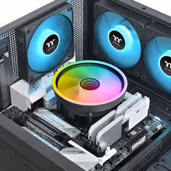 Thermaltake UX150-L ARGB Sync Processore Raffreddatore d'aria 13 cm Nero 1 pz - Vista aggiuntiva 6