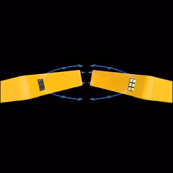Thermaltake CT140 EX ARGB Case per computer Raffreddatore d'aria 14 cm Giallo - Vista aggiuntiva 3