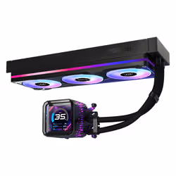 Asrock Phantom Gaming 360 LCD Processore Kit di raffreddamento a liquido 12 cm Nero - Vista aggiuntiva 4