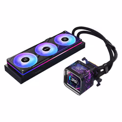 Asrock Phantom Gaming 360 LCD Processore Kit di raffreddamento a liquido 12 cm Nero - Vista aggiuntiva 5