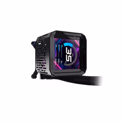 Asrock Phantom Gaming 360 LCD Processore Kit di raffreddamento a liquido 12 cm Nero - Vista aggiuntiva 7