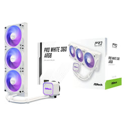 Asrock Pro White 360 ARGB Processore Raffreddatore di liquidi tutto in uno 12 cm Bianco