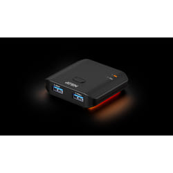 ATEN US4322-AT hub di interfaccia USB 3.2 Gen 1 (3.1 Gen 1) Type-A Nero