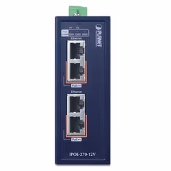 PLANET IPOE-270-12V switch di rete Supporto Power over Ethernet (PoE) Blu