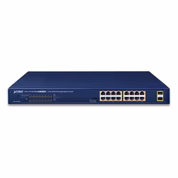PLANET GSW-1820HP switch di rete Non gestito Gigabit Ethernet (10/100/1000) Supporto Power over Ethernet (PoE) 1U Blu - Vista aggiuntiva 2