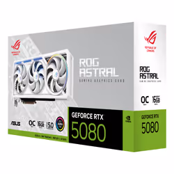 ASUS ROG Astral - -RTX5080-O16G-WHITE NVIDIA GeForce RTX 5080 16 GB GDDR7 - Vista aggiuntiva 8