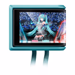 ASUS ROG RYUO IV 360 ARGB Hatsune Miku Edition Processore Raffreddatore di liquidi tutto in uno 12 cm Nero, Turchese - Vista aggiuntiva 2