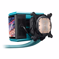 ASUS ROG RYUO IV 360 ARGB Hatsune Miku Edition Processore Raffreddatore di liquidi tutto in uno 12 cm Nero, Turchese - Vista aggiuntiva 3