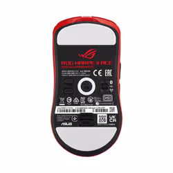ASUS ROG Harpe II Ace RED mouse Gaming Mano destra RF Wireless + Bluetooth + USB Type-A Ottico 42000 DPI - Vista aggiuntiva 2