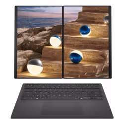 ASUS Zenbook Duo UX8407AA-SN101W Copilot+ PC Intel Core Ultra 9 386H Computer portatile 35,6 cm (14") Touch screen 3K 32 GB LPDDR5x-SDRAM 1 TB SSD Wi-Fi 7 (802.11be) Windows 11 Home Grigio - Vista aggiuntiva 2