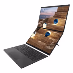 ASUS Zenbook Duo UX8407AA-SN101W Copilot+ PC Intel Core Ultra 9 386H Computer portatile 35,6 cm (14") Touch screen 3K 32 GB LPDDR5x-SDRAM 1 TB SSD Wi-Fi 7 (802.11be) Windows 11 Home Grigio - Vista aggiuntiva 5