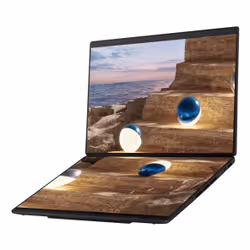ASUS Zenbook Duo UX8407AA-SN101W Copilot+ PC Intel Core Ultra 9 386H Computer portatile 35,6 cm (14") Touch screen 3K 32 GB LPDDR5x-SDRAM 1 TB SSD Wi-Fi 7 (802.11be) Windows 11 Home Grigio - Vista aggiuntiva 6