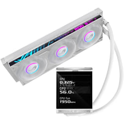 ASUS ROG Strix LC IV 360 ARGB LCD White Edition Processore Kit di raffreddamento a liquido 12 cm Bianco