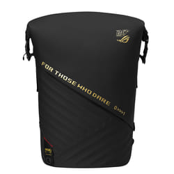 ASUS ROG SLASH Backpack Edition 20 zaino Zaino roll top Nero Poliestere, PU pelle
