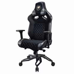 COUGAR CGR-T2F-GLB Sedia per gaming universale Sedia imbottita tappezzata Nero - Vista aggiuntiva 3