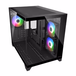 COUGAR CGR-2QA6B-RGB Mini Tower Nero - Vista aggiuntiva 2