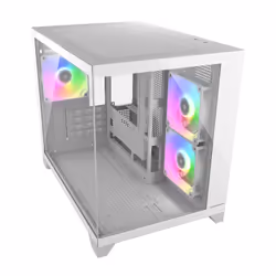COUGAR CGR-2QA6W-RGB Mini Tower Bianco - Vista aggiuntiva 2