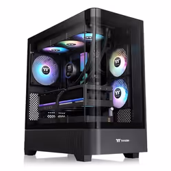 Thermaltake View 290 TG ARGB, Midi Tower, PC, Nero, ATX, micro ATX, Mini-ITX, SPCC, Vetro temperato, 18 cm