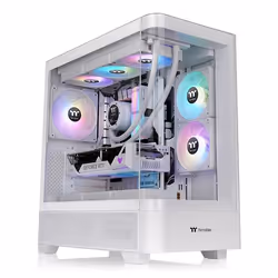 Thermaltake View 290 TG ARGB, Midi Tower, PC, Bianco, ATX, micro ATX, Mini-ITX, SPCC, Vetro temperato, 18 cm