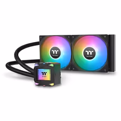 Thermaltake LA240 ARGB, Kit di raffreddamento a liquido, 12 cm, 600 Giri/min, 2500 Giri/min, Nero