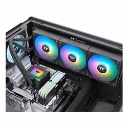Thermaltake LA360 ARGB Scheda madre Kit di raffreddamento a liquido 12 cm Nero 1 pz - Vista aggiuntiva 5