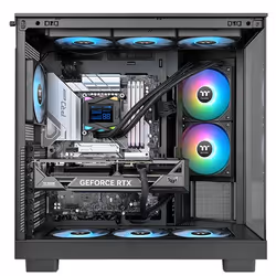 Thermaltake LA240-S ARGB Scheda madre Kit di raffreddamento a liquido 12 cm Nero 1 pz - Vista aggiuntiva 6