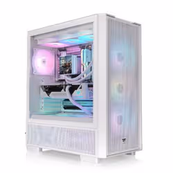 Thermaltake S380 TG ARGB Midi Tower Nero, Bianco - Vista aggiuntiva 5