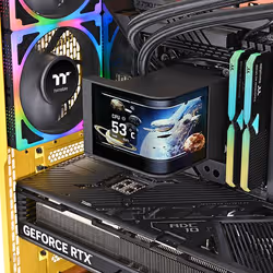 Thermaltake MAGCurve 360 Ultra AIO ARGB Fan Scheda madre Kit di raffreddamento a liquido 12 cm Nero 1 pz - Vista aggiuntiva 2
