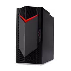 Acer NITRO 50 N50-660 Intel Core Ultra 7 265F 16 GB DDR5-SDRAM 1 TB SSD NVIDIA GeForce RTX 5060 Windows 11 Pro Desktop PC Nero, Rosso - Vista aggiuntiva 3