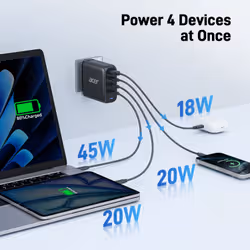 Acer ZL.ADTCC.00L Caricabatterie per dispositivi mobili Universale Nero AC Ricarica rapida Interno - Vista aggiuntiva 5