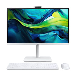 Acer Veriton VZ2417G Intel Core 5 120U 68,6 cm (27") 1920 x 1080 Pixel PC All-in-one 16 GB DDR4-SDRAM 512 GB SSD Windows 11 Pro Wi-Fi 6 (802.11ax) Giallo, Bianco