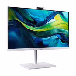 Acer Veriton VZ2417G Intel Core 5 120U 68,6 cm (27") 1920 x 1080 Pixel PC All-in-one 16 GB DDR4-SDRAM 512 GB SSD Windows 11 Pro Wi-Fi 6 (802.11ax) Giallo, Bianco - Vista aggiuntiva 2